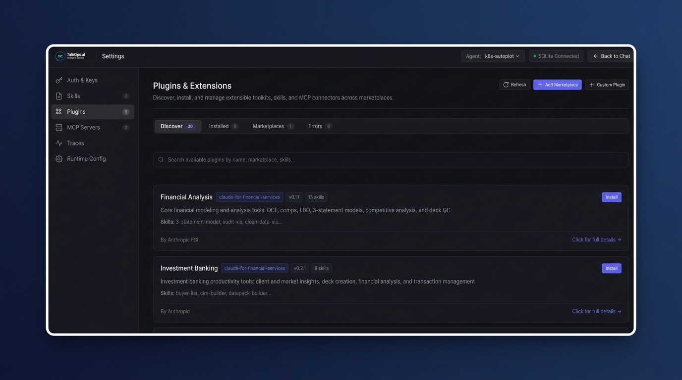 Discover available plugins